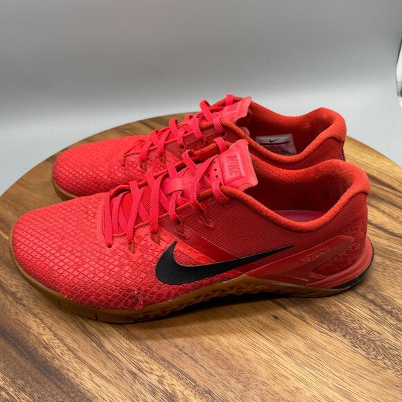Nike Metcon 4 XD Shoes Mens Size 10 Red Cross Training Lifting Gym Sneakers - Picture 3 of 8